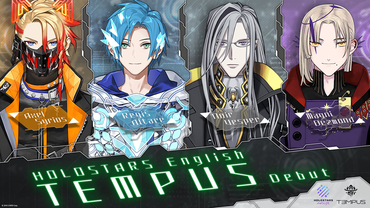 Our New English-speaking VTuber Unit “HOLOSTARS English -TEMPUS-”    Set to Debut!