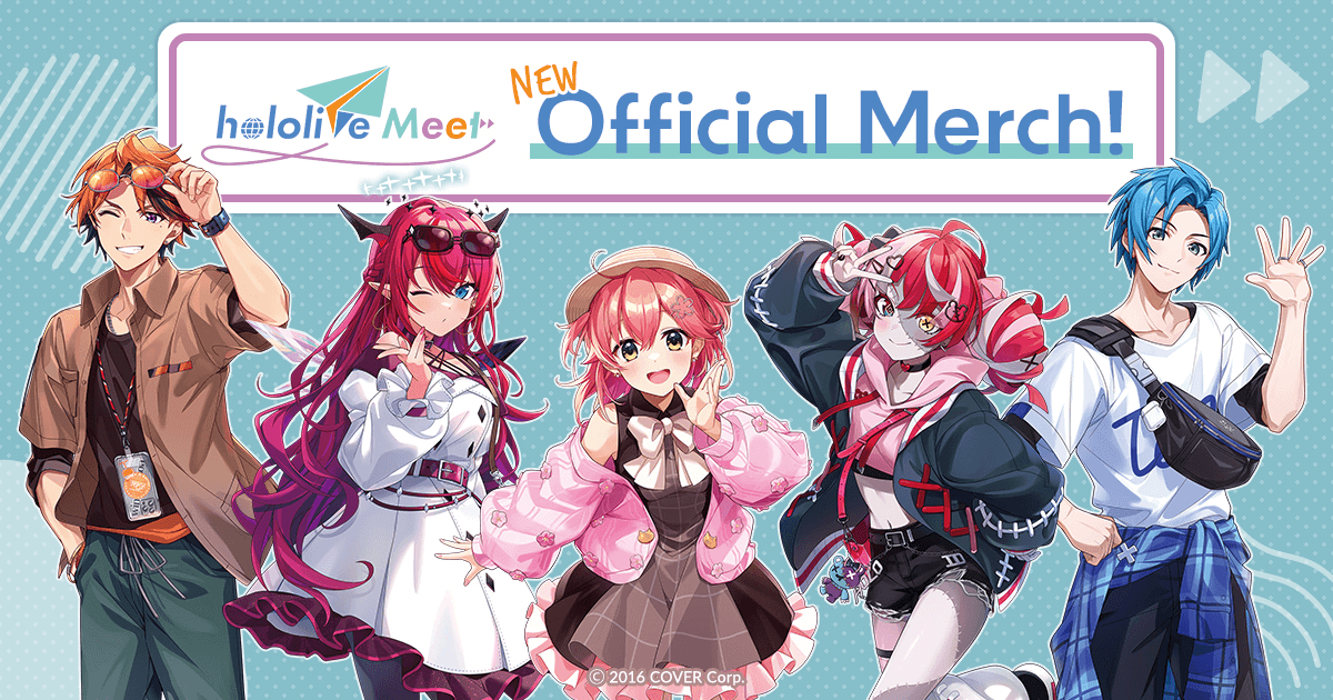 COVER Corporation Announces New Merchandise for hololive Meet 2023!