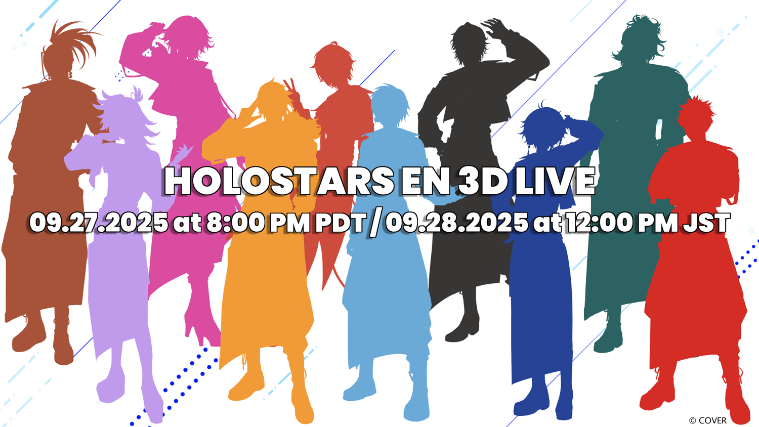 All of HOLOSTARS English To Star in an Online 3D Concert, EVERGLOW: Light of Elysium!